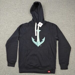 Seattle Kraken Hoodie Mens Small Blue NHL Hockey Sportiqe Anchor Olsen